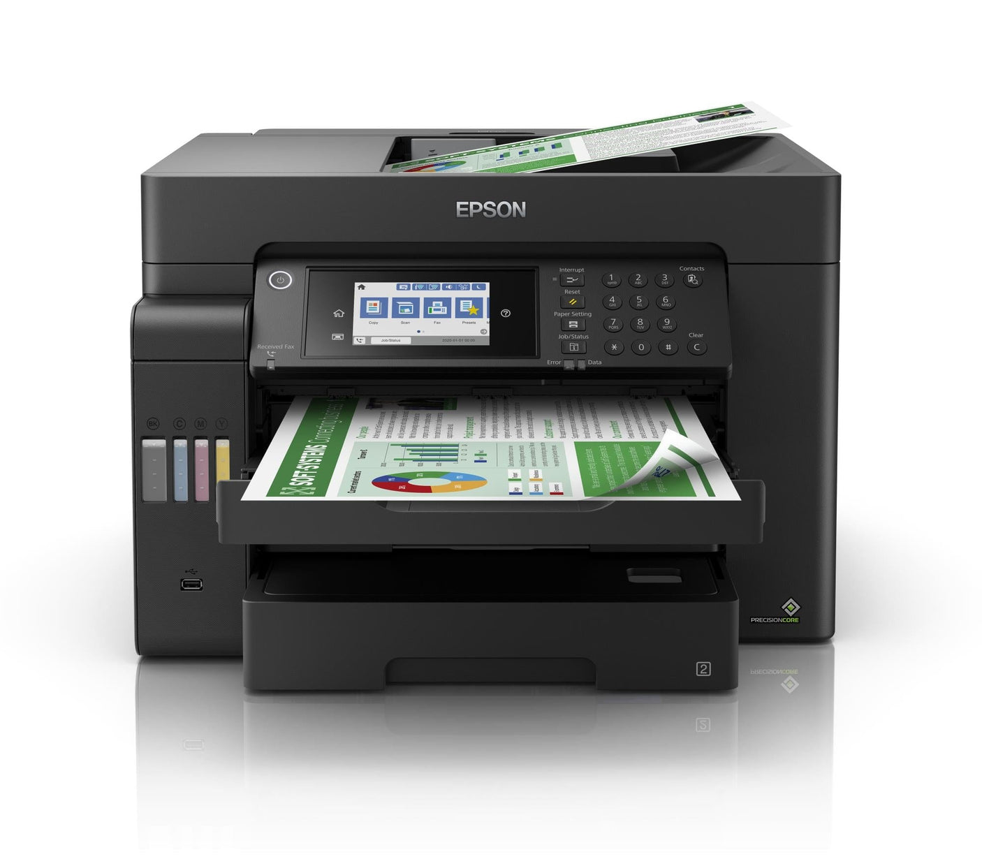 EPSON Imprimanta Multifunctională Imprimare/Copiere/Scanare/Fax EPSON L15150, C11CH72402, Garanție 24 luni, Timbru verde 26.00 RON