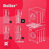 Kit Suprapunere Uscator Roller 00868 | Metalic, Cu Sertar 30 cm