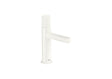 Roca Baterie lavoar Roca, Gama NU, monocomanda, marime S, levier metalic Stripes, cartus ceramic, fara set de evacuare, glossy white, alb