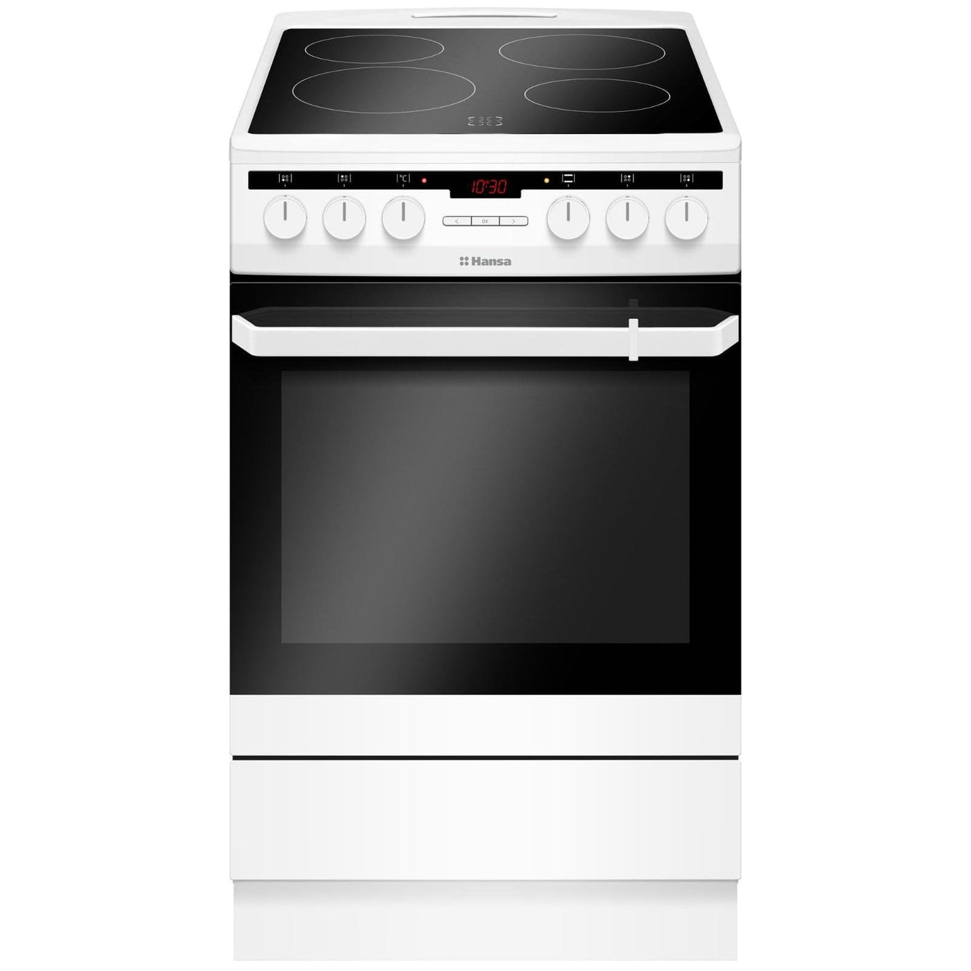 Hansa Aragaz Aragaz Electric Hansa FCCW58200 | 50cm, 4 Zone, Display, Abur, Clasa A, 50x60x85cm