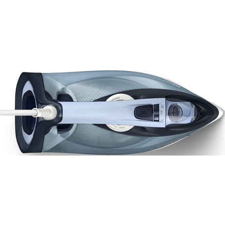 Philips Fier de calcat Philips Azur DST7020/20, 2800W, debit de abur continuu de 50g/min si jet de abur de 250 g, talpa SteamGlide Plus, rezervor de 300ml si sistem de curatare automata cu rezervor integrat pentru calcar, albastru