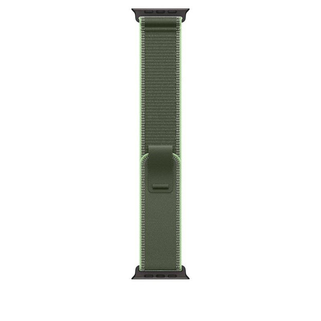 APPLE Apple Watch 49mm Green/Neon Trail Loop - S/M - Black Titanium Finish