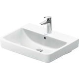 Duravit Lavoar Duravit, WB/FWB 600 mm Duravit No.1 white, w.OF,W.TP,1 TH,underneath glazed, montare pe perete/blat, cu preaplin, gaura pt baterie, smalt pe interior, dreptunghiular, alb