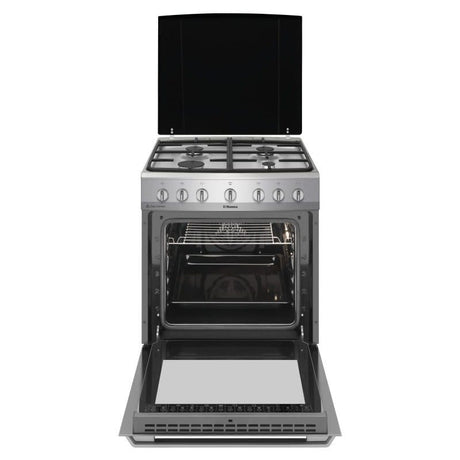 Hansa Aragaz Aragaz Hansa FCMX68129 | cuptor electric, 60 cm, 4 arzatoare, steam cleaning