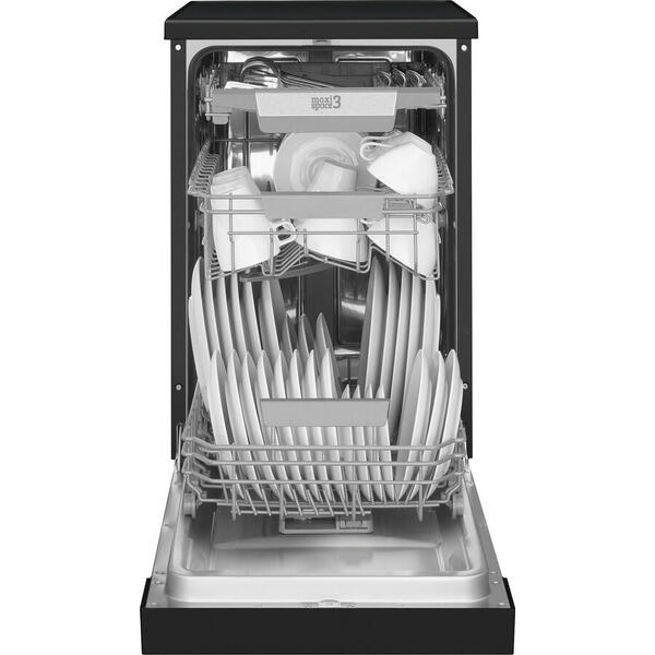 Masina de spalat vase Amica DFM46C8EOiBH | 45cm, 10 Seturi, Clasa C, Inverter, Negru