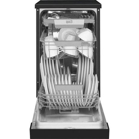 Hansa Masina de spalat vase Masina de spalat vase Hansa DFM46C8EOiBH | 45cm, 10 seturi, Clasa C, Negru, 45x65x85cm