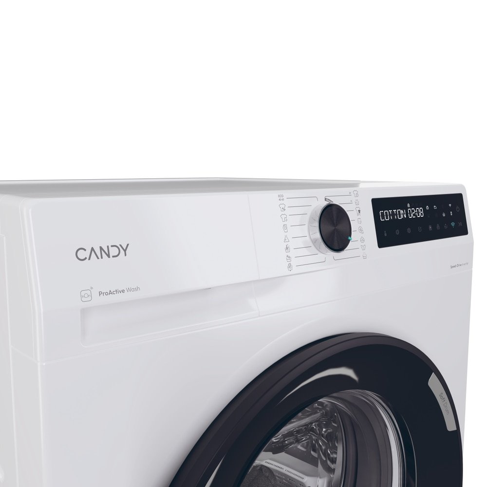 Masina de spalat,Candy Slim, clasa A-10%, 8 kg, 1400 rpm,Motor Inverter,Steam, Touch display, Soft Drum, Dual Spray,Prog