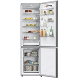 HAIER Combina frigorifica HAIER, No Frost, 406 l, H 205 cm, Clasa D, Wi-Fi, dark inox