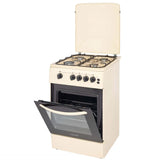 Nobeltek Aragaz Aragaz Nobeltek NLT 5603B/G1 | 50x60 cm, Gaz, Grill, Rotisor, Bej, 50x54x87cm