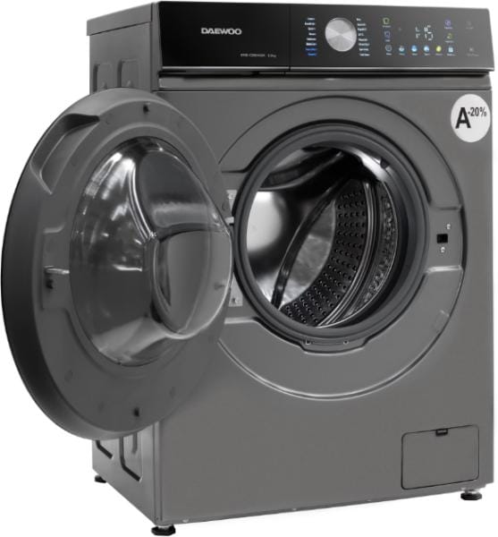 Daewoo Masina de spalat rufe Masina de spalat rufe Daewoo DWD-CS8014SK | 8kg, 1400RPM, A-30%, Inverter, Silver