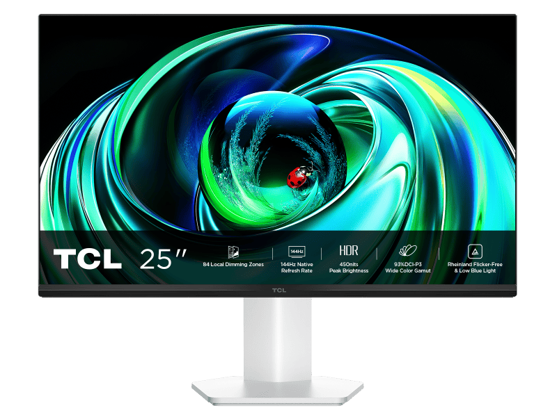 TCL Monitor PC Monitor Gaming TCL 25G54 | 24.5", Full HD, 144Hz, QD-Mini LED