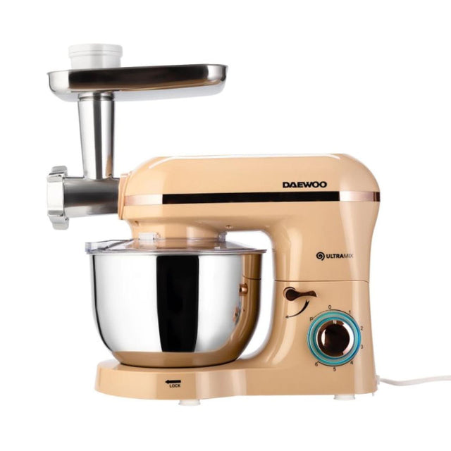 Daewoo SDA Robot de bucatarie Robot de bucatarie Daewoo SDA DHM200MGC | 2000W, bol 5.5L, tocare 1.2kg/min, Crem