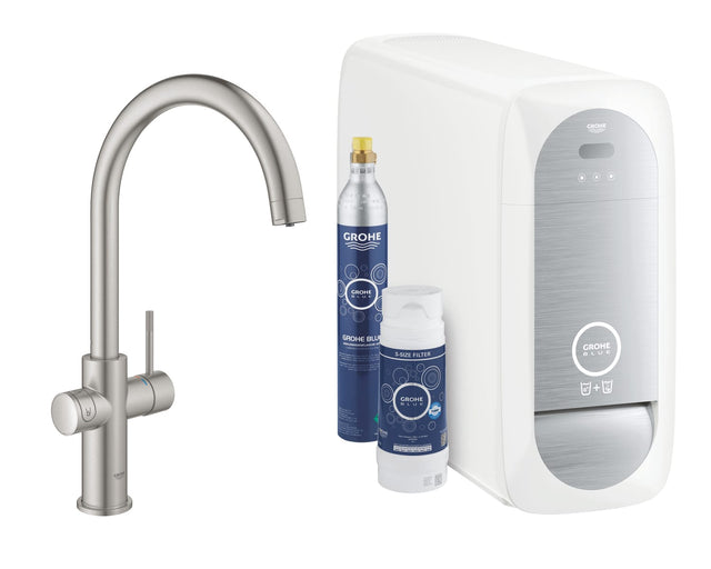 Grohe Accesoriu bucatarie Baterie Bucatarie Grohe Blue Home 31455DC1 | Filtare, Racire, Carbogazoasa, Crom Mat