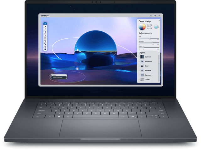 DELL Laptop Dell Pro Max 16 Premium MA16250, 16", Non-Touch, FHD+ 1920 x 1200, VRR 120Hz, 500 Nit, DCI-P3 100%, Anti-Glare, 8MP RGB + IR, ENERGY STAR Qualified , EPEAT Gold with Climate+, 8MP HDR + IR UPD Camera