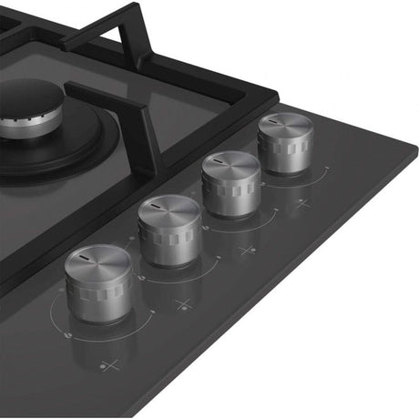 Beko Plita pe gaz Plita pe Gaz Beko HILW64225SZG | 60cm, 4 Arzatoare, Wok, Sticla Gri