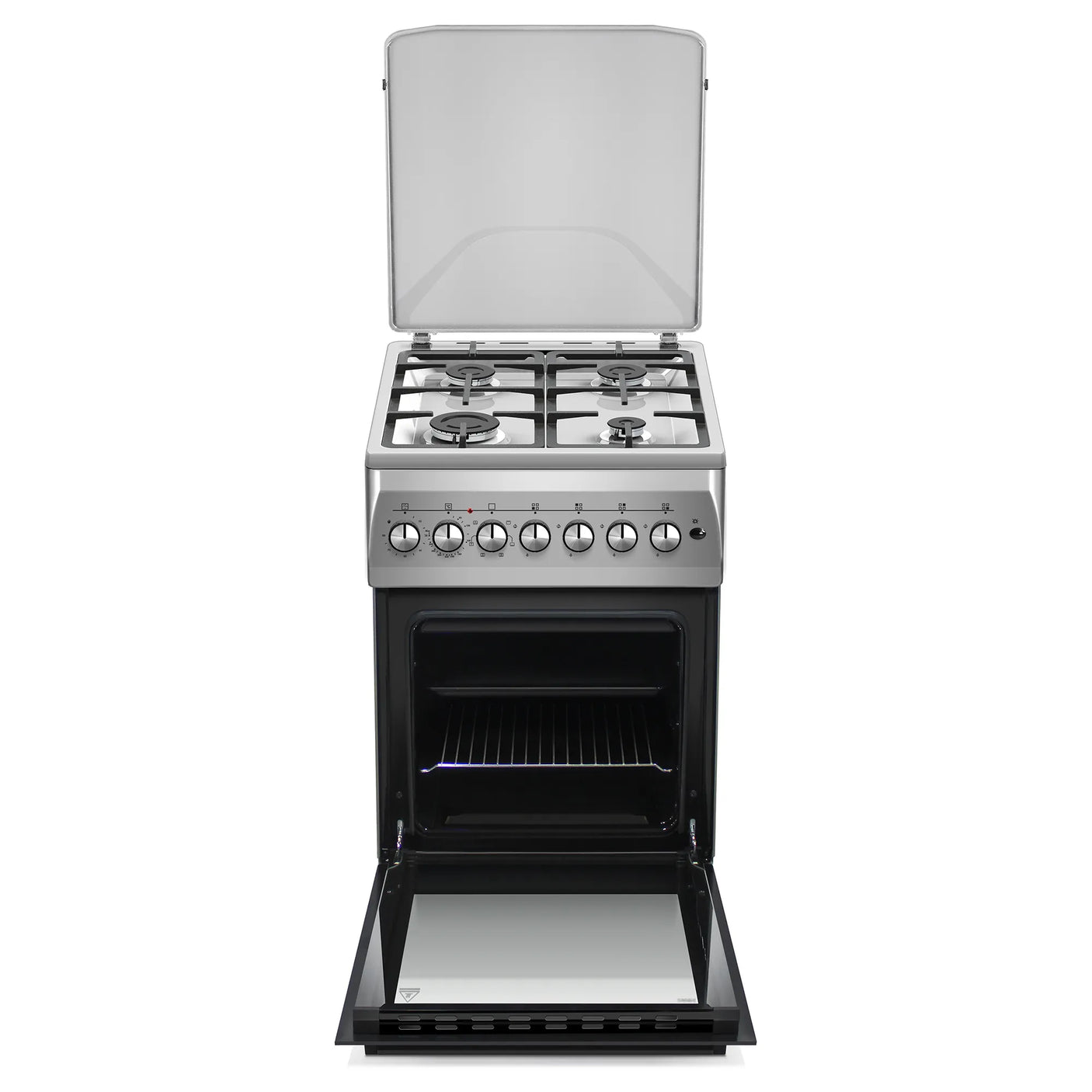NobeLTek Cooking Aragaz Aragaz Nobeltek NLT 5604IX/FE1 | 50x60cm, Gaz + Electric, Ventilator, Inox, 50x60x85cm
