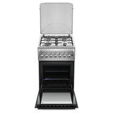 NobeLTek Cooking Aragaz Aragaz Nobeltek NLT 5604IX/FE1 | 50x60cm, Gaz + Electric, Ventilator, Inox, 50x60x85cm
