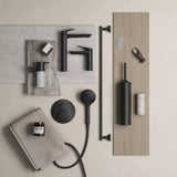Duravit Savoniera Duravit, Soap shelf Starck T, incl. white frosted black matte, montare pe perete, fixare ascunsa, metal/sticla, negru mat