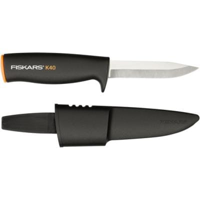 Fiskars Cuțit utilitar universal Fiskars K40, negru/gri, pentru tăieri precise (1001622)
