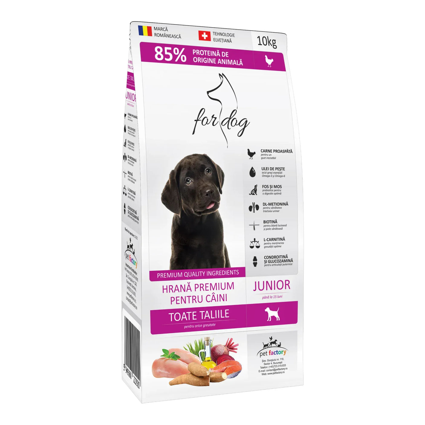 FOR DOG Hrana uscata caini Hrană Uscată Câini FOR DOG MF.09776 | 10kg, Roșu