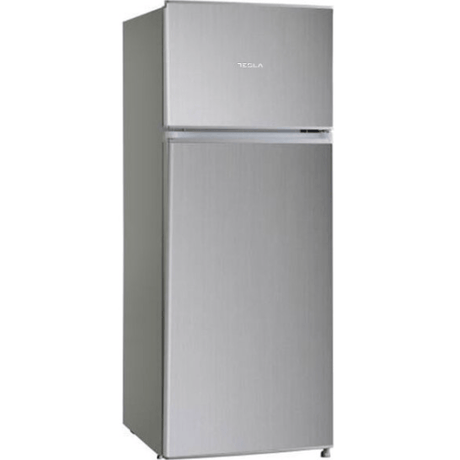 Frigider cu Două Uși Tesla WG RD2100MSE | 207L, Clasic, Argintiu, 55x55x143cm