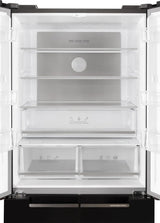 Tesla WG Side by side Frigider side-by-side Tesla RF5100FMBE, 511 l, Clasa E, Total No Frost, Motor Inverter, Display LED, H 190 cm, Sticla Neagra