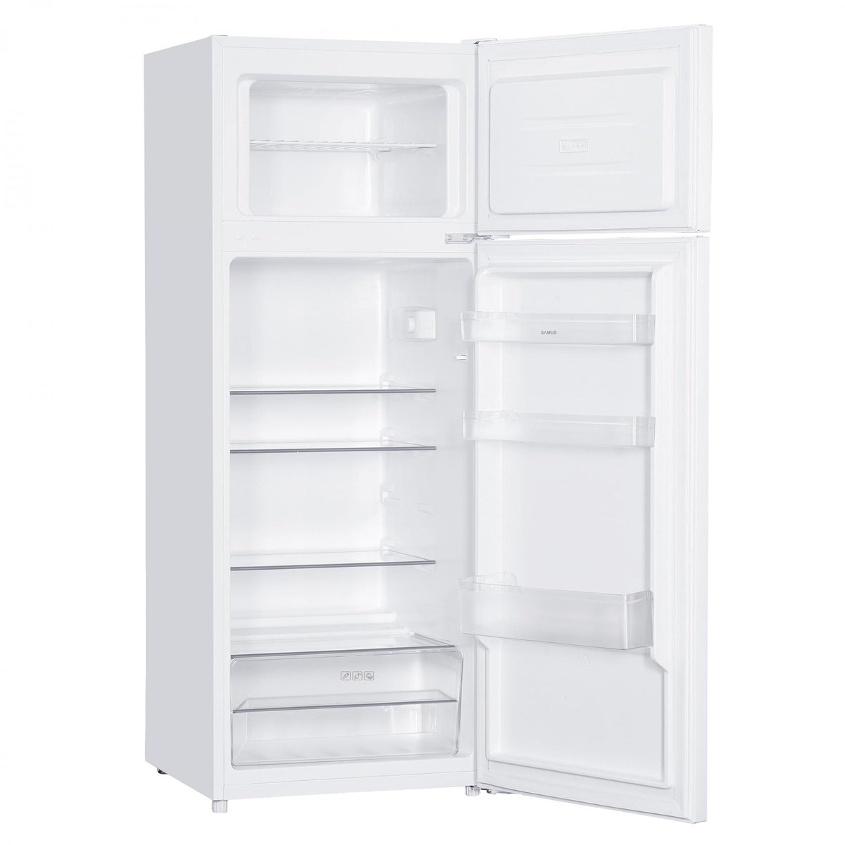 Frigider cu Două Uși Samus SW284E | 206L, Clasic, 57.5x60.5x143cm