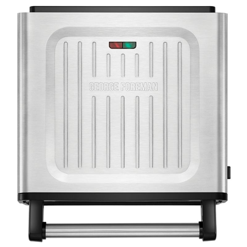George Foreman Grătar de contact George Foreman Smokeless 28000-56, gătire rapidă cu fum redus, plăci antiaderente, negru