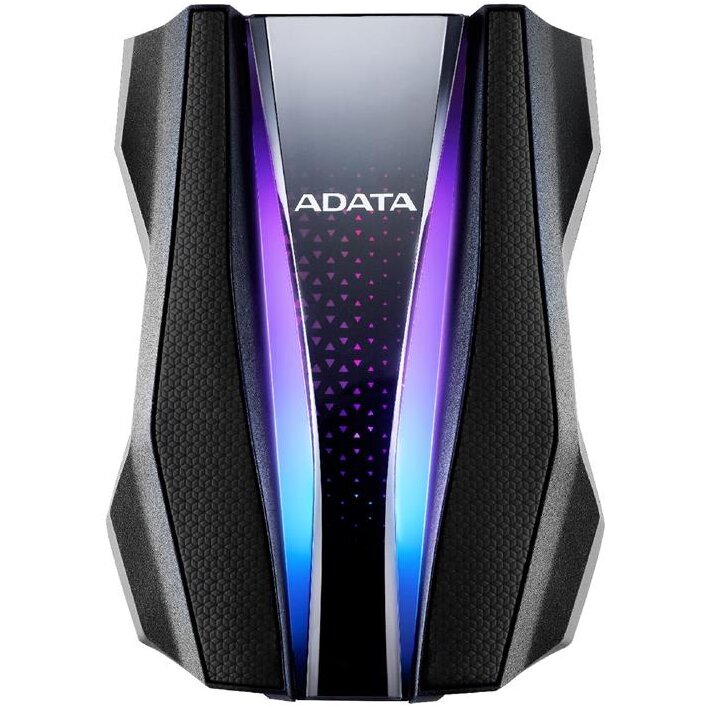 HDD portabil ADATA HD770G 2TB RGB USB 3.2 NEGRUUSB 3.2 Gen 1, Negru