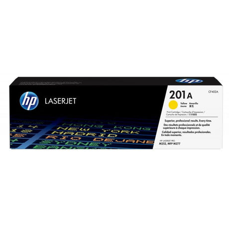 HP Cartuș toner original HP 201A (CF402A) Galben, randament 1.400 pagini pentru HP Color LaserJet Pro M252/M277