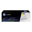 HP Consumabile imprimanta Cartuș toner original HP 305A CE412A, Galben, pentru imprimare color clară și uniformă