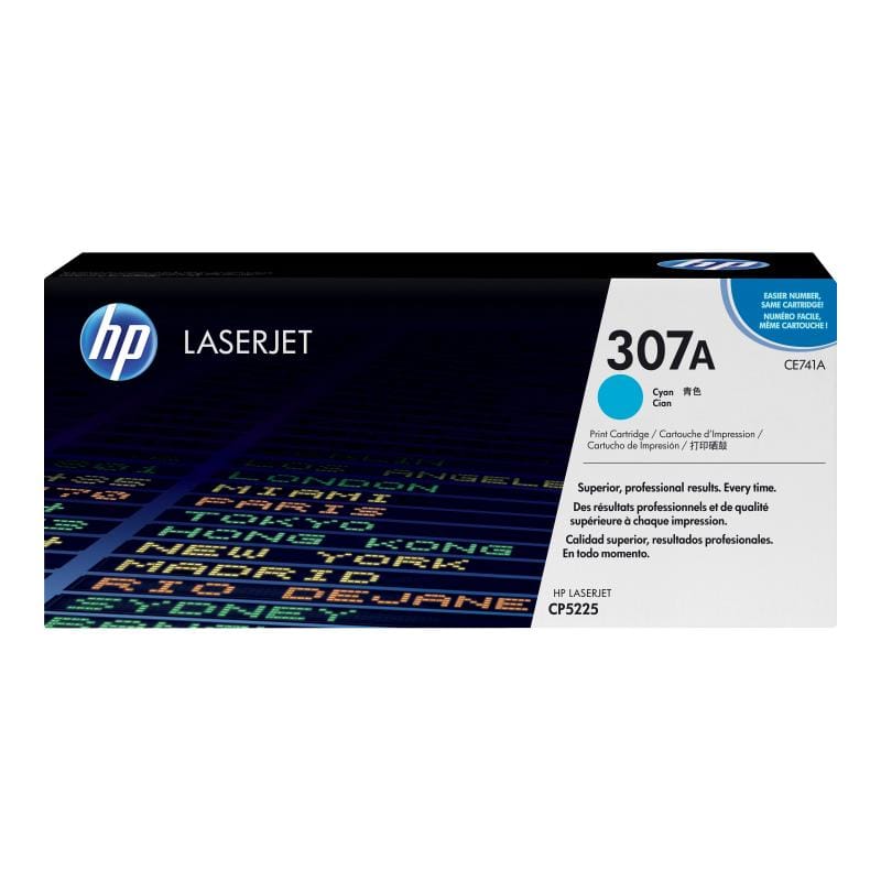 HP Consumabile imprimanta Cartuș toner original HP 307A Cyan (CE741A) pentru imprimante HP Color LaserJet