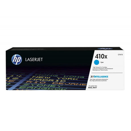 HP Toner Toner Original HP 410X Cyan High Capacity CF411X pentru HP LaserJet, imprimare color profesională