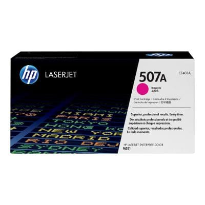 HP Consumabile imprimanta Cartuș toner original HP 507A (CE403A) Magenta pentru imprimante HP Color LaserJet, imprimare profesională, randament ridicat