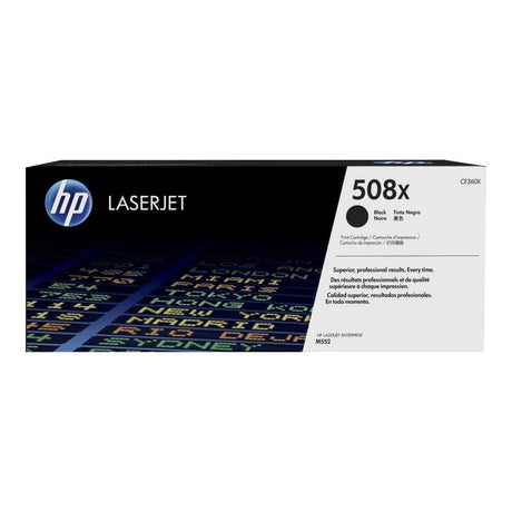 HP Cartuș toner HP 508X (CF360X) Negru, Capacitate Mare (HC), Original HP