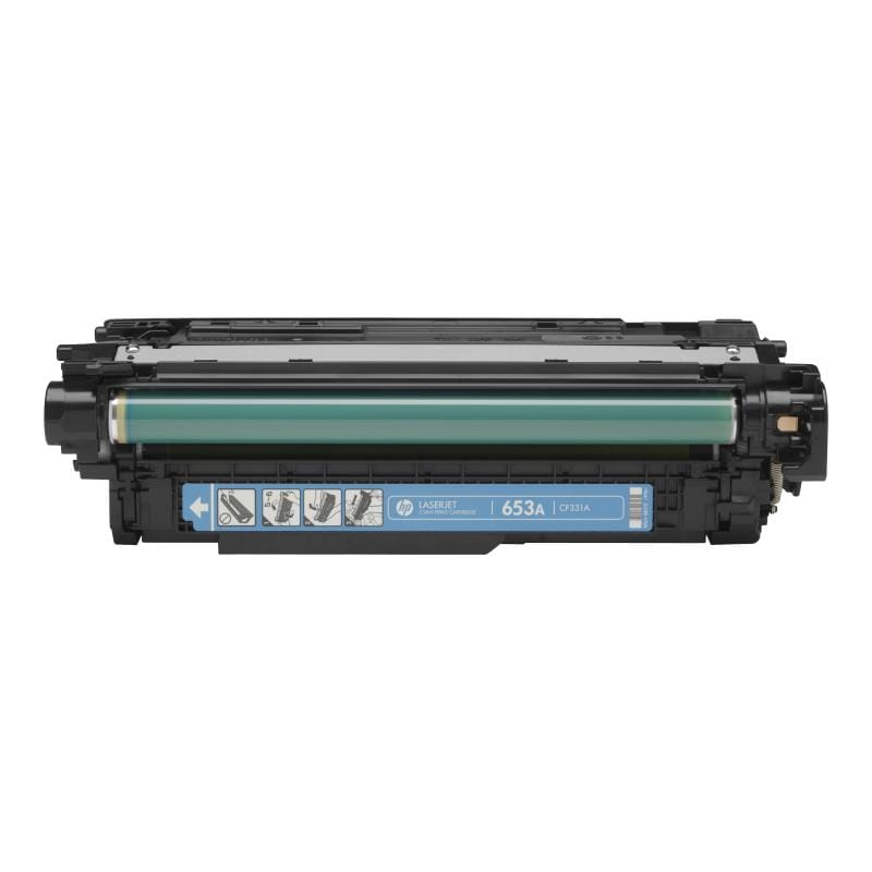 HP Consumabile imprimanta Cartuș toner original HP 654A (CF331A) Cyan pentru imprimante HP LaserJet, imprimare color profesională