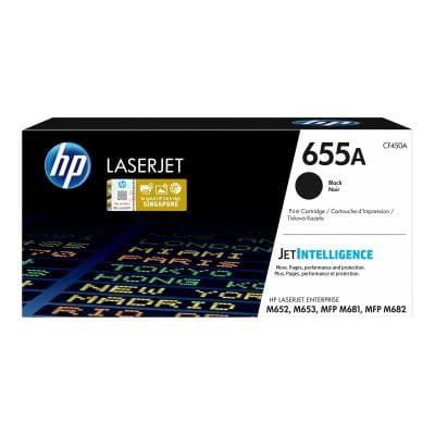 HP Cartuș toner original HP 655A (CF450A) Negru pentru imprimante HP LaserJet Pro