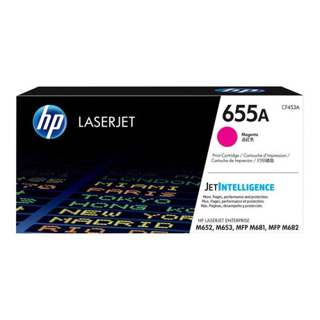 HP Consumabile imprimanta Cartuș toner original HP 655A Magenta CF453A pentru imprimante HP, calitate profesională