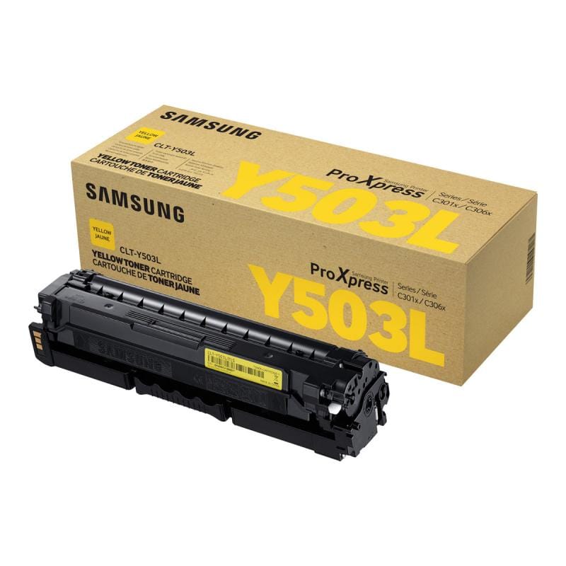 Samsung Consumabile imprimanta Cartuș Toner Galben CLT‑Y503L (SU491A) Capacitate Mare pentru Imprimante Compatibile Samsung