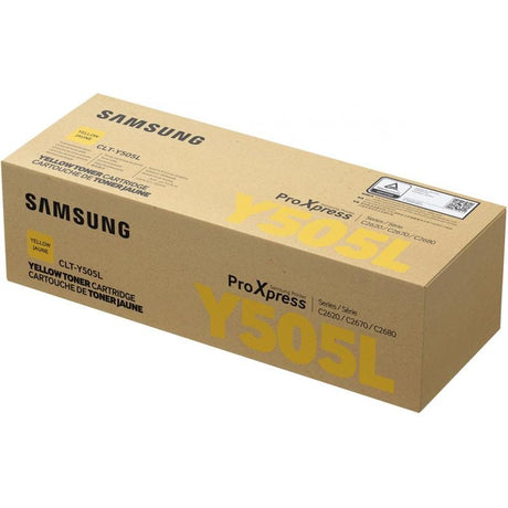 Samsung Consumabile imprimanta Cartuș toner HP CLT-Y505L (SU512A) Galben pentru imprimare color clară și consistentă