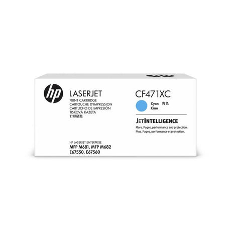 HP Consumabile imprimanta Cartuș toner HP 657X Cyan CF471XC, capacitate mare, până la 23.000 pagini, pentru imprimante HP Color LaserJet