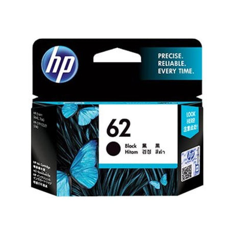 HP Cartuș cerneală original HP 62 Black C2P04AE pentru imprimante HP, negru intens, imprimare clară și fiabilă