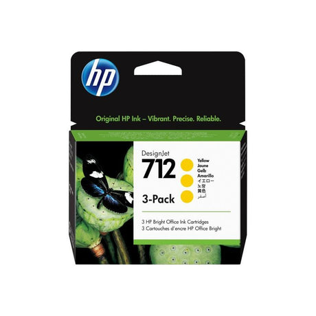 HP HP Ink No 712 HP712 HP 712 Yellow Gelb 3-Pack 3Pack (3ED79A)
