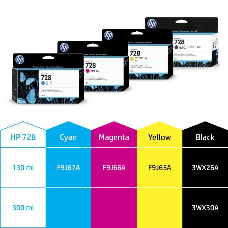 HP Cartus cerneala Cartus Cerneala HP 728 F9J67A | Cyan, Original, Plotter