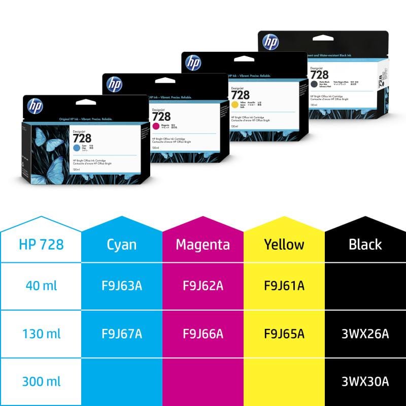 HP Consumabile imprimante Cartus Cerneala HP 728 F9J66A | Magenta, Original, DesignJet