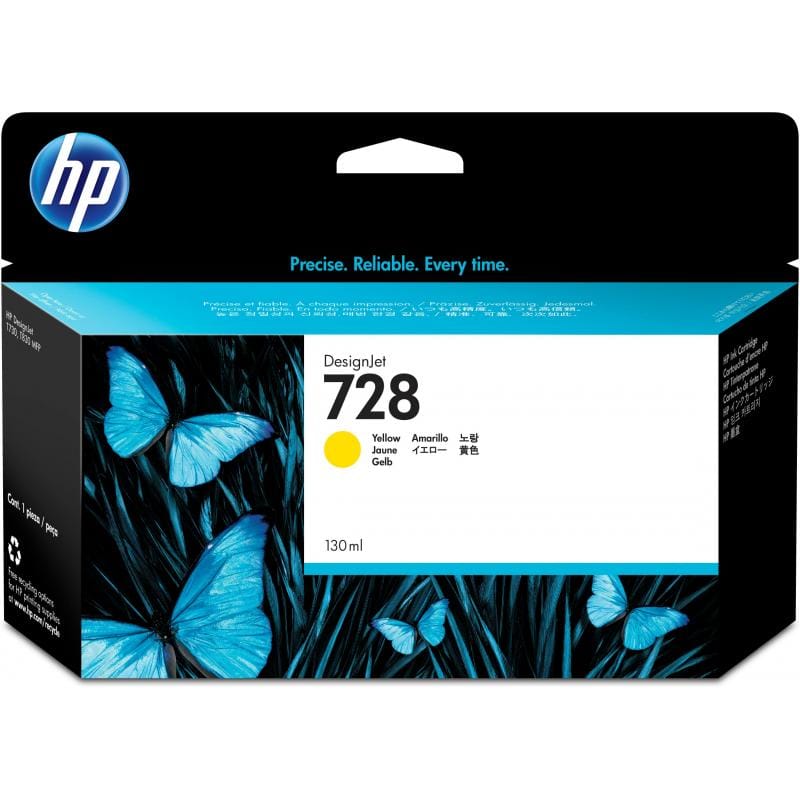HP Consumabile imprimante Cartus Cerneala HP 728 F9J65A | Yellow, Original, DesignJet