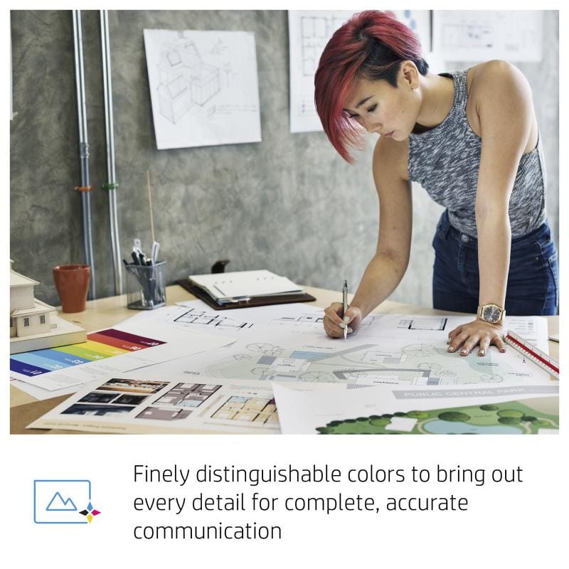 HP Cartuș cerneală original HP 730 Gri pentru DesignJet, cod P2V72A