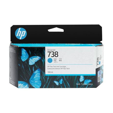 HP Consumabile imprimante Cartus Cerneala HP 738 498N5A | Cyan, 130ml, Original