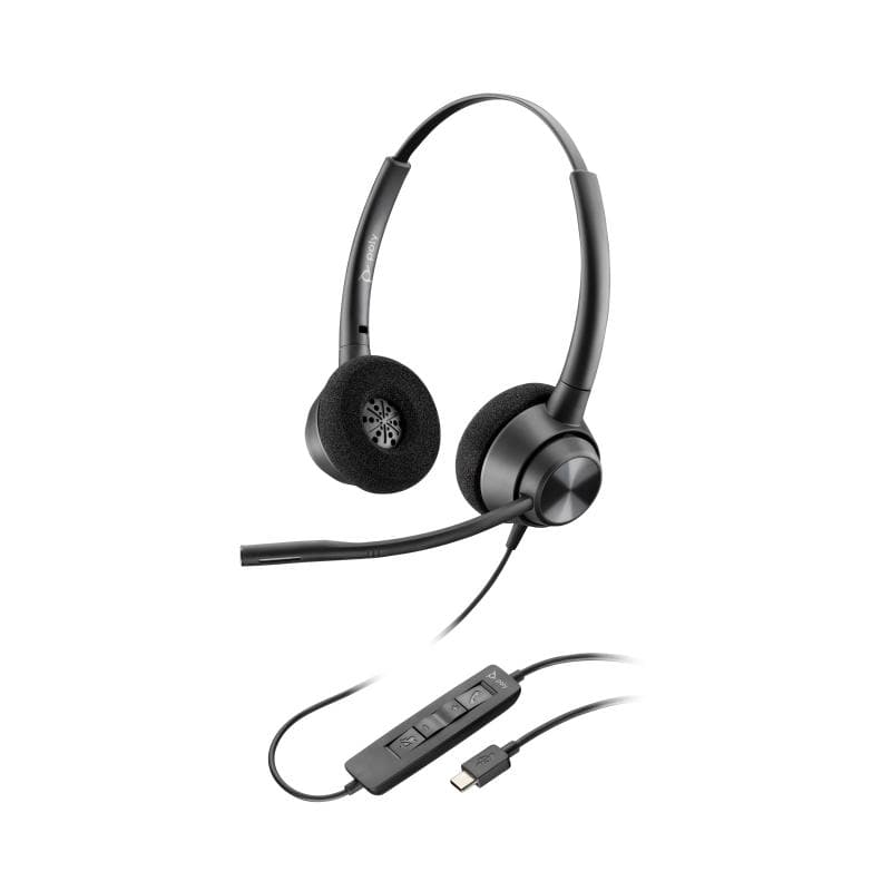 HP Casti Casti profesionale HP Poly EncorePro 320 767F9AA | USB-C, monoaurale, anulare zgomot