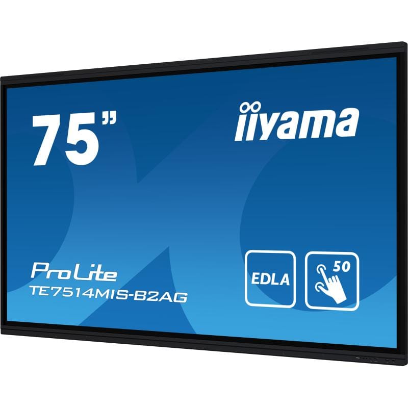 IIYAMA Display interactiv iiyama TE7514MIS-B2AG 75" 4K UHD pentru digital signage, săli de ședință și educație